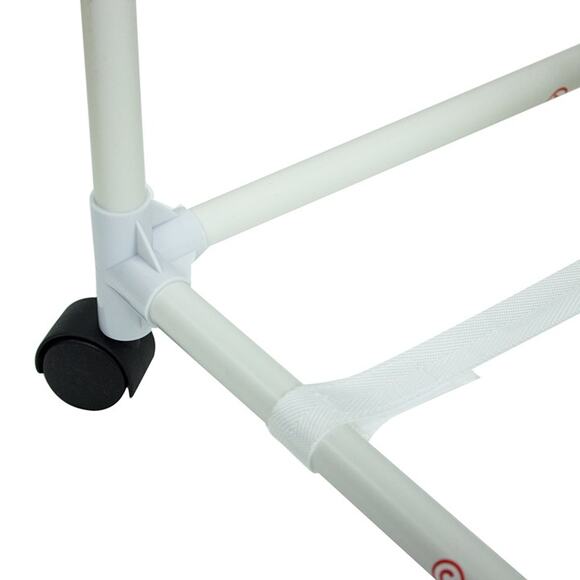 Mainstays Soft Silver 3 Bag Mesh Rolling Laundry Sorter Cart - Picture 4 of 5